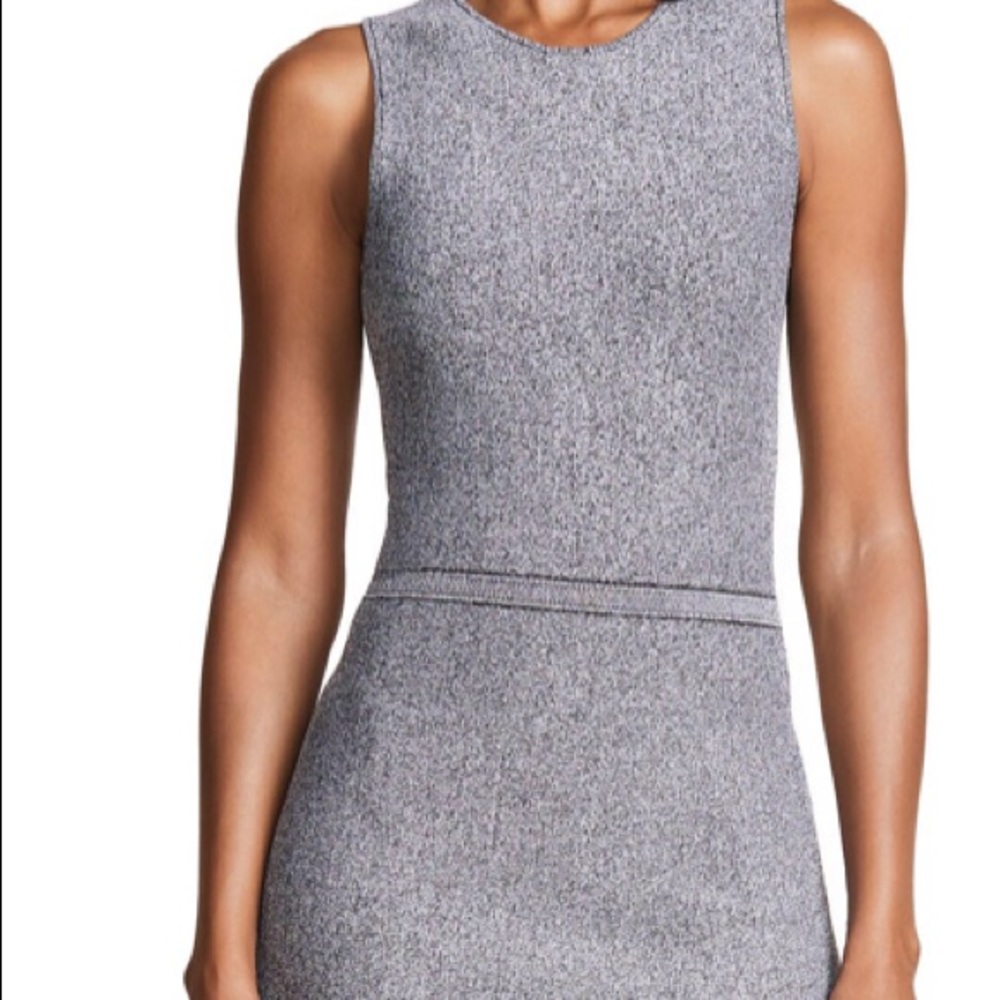 Theory black and white marled knit dress sz. Med